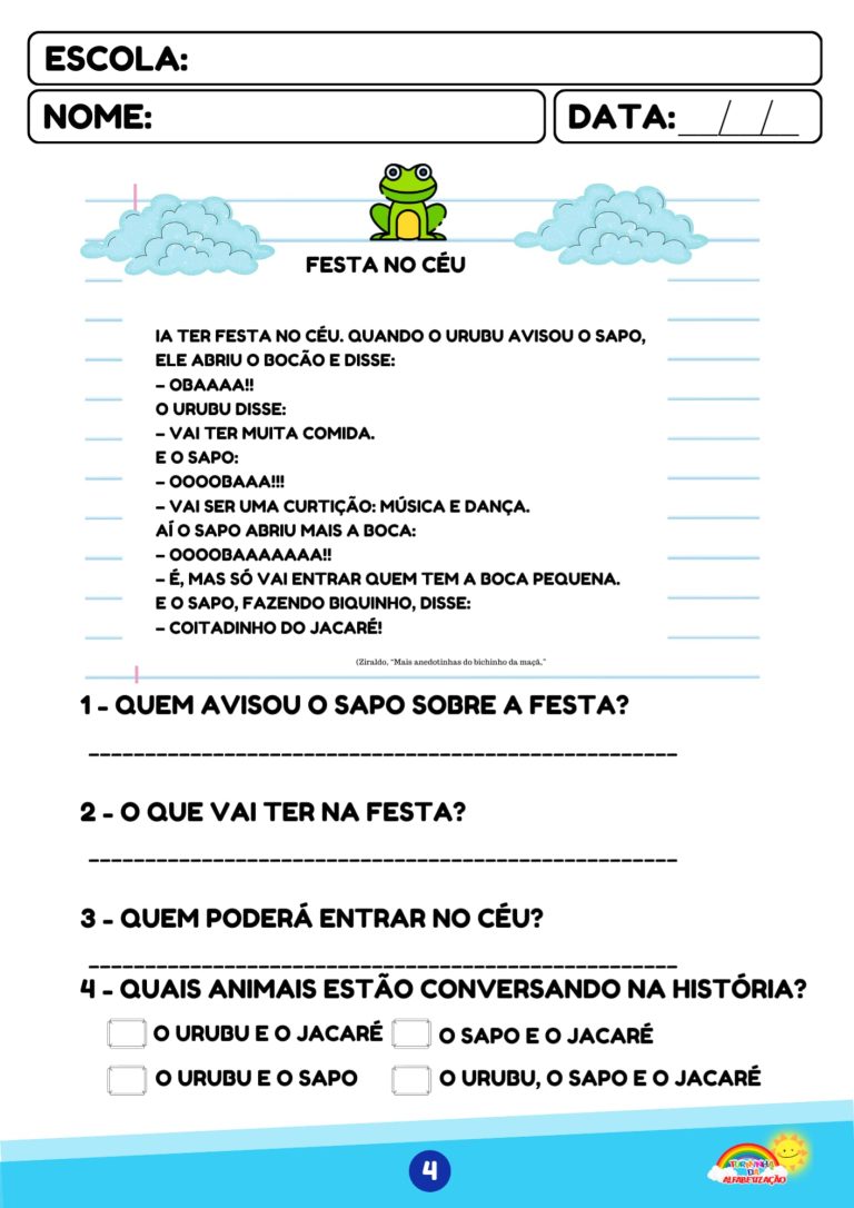 AMOSTRA GRÁTIS - TURMINHA DA ALFABETIZAÇÃO (20)