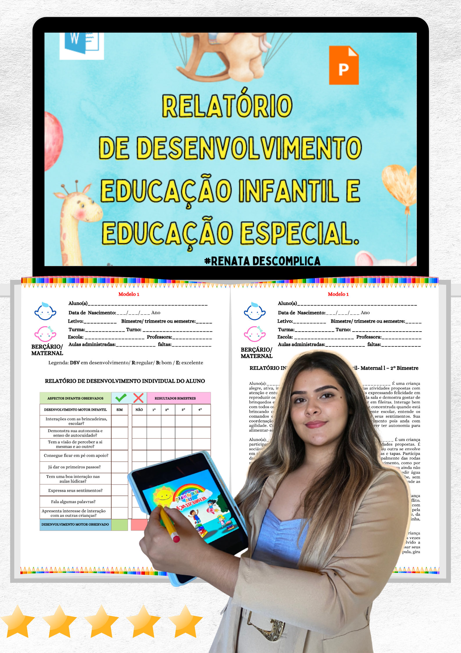RELATÓRIO DE DESENVOLVIMENTO SEMESTRAL- EDUCAÇÃO INFANTIL 2024 - Imagem 3