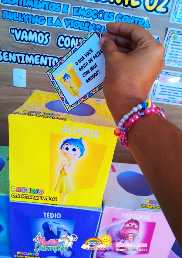 Projeto sentimentos e emoções contra o bullying e violência - Divertidamente - Imagem 7