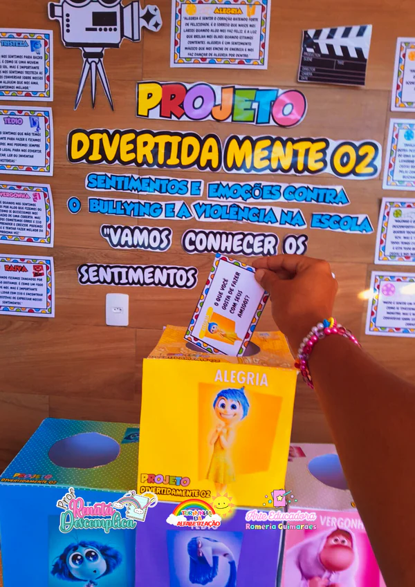 Projeto sentimentos e emoções contra o bullying e violência - Divertidamente - Imagem 6