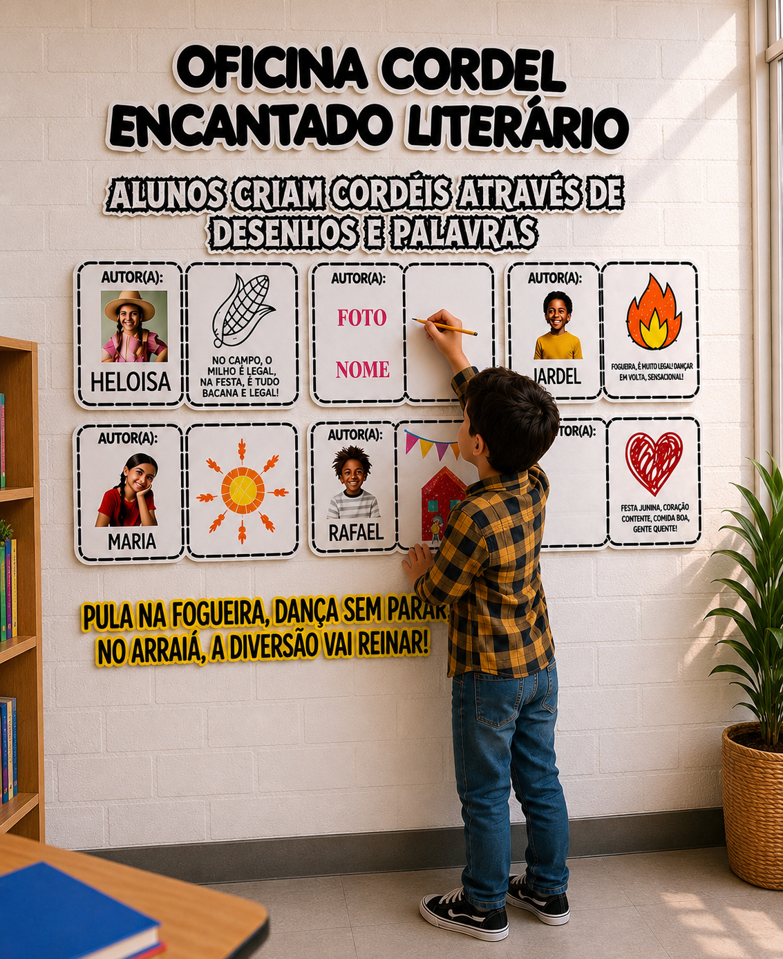 PAINEL INTERATIVO CORDEL ENCANTADO LITERÁRIO!🌵🎨 - Imagem 10