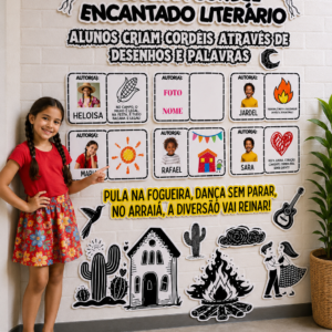 PAINEL INTERATIVO CORDEL ENCANTADO LITERÁRIO!🌵🎨