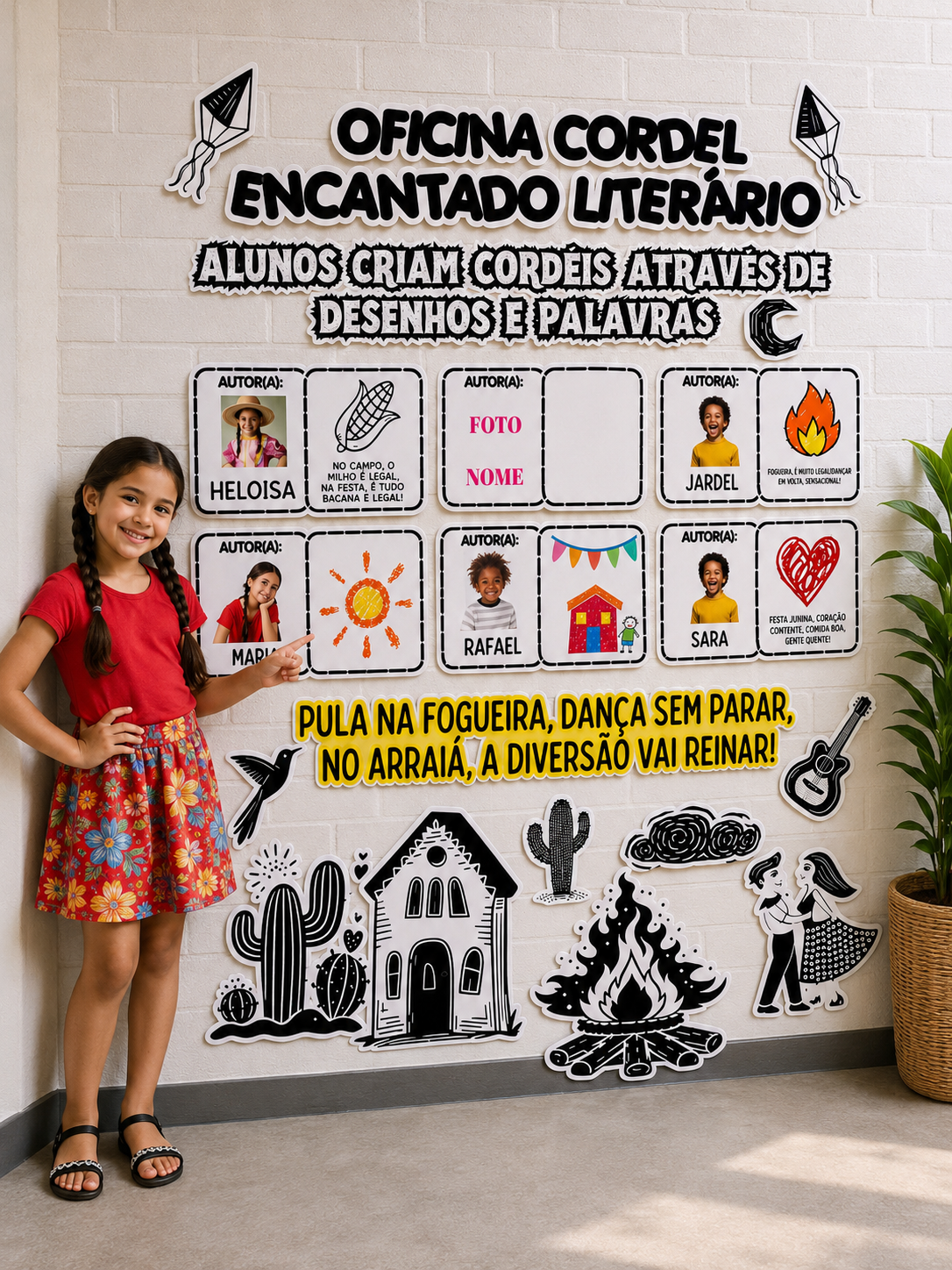 PAINEL INTERATIVO CORDEL ENCANTADO LITERÁRIO!🌵🎨