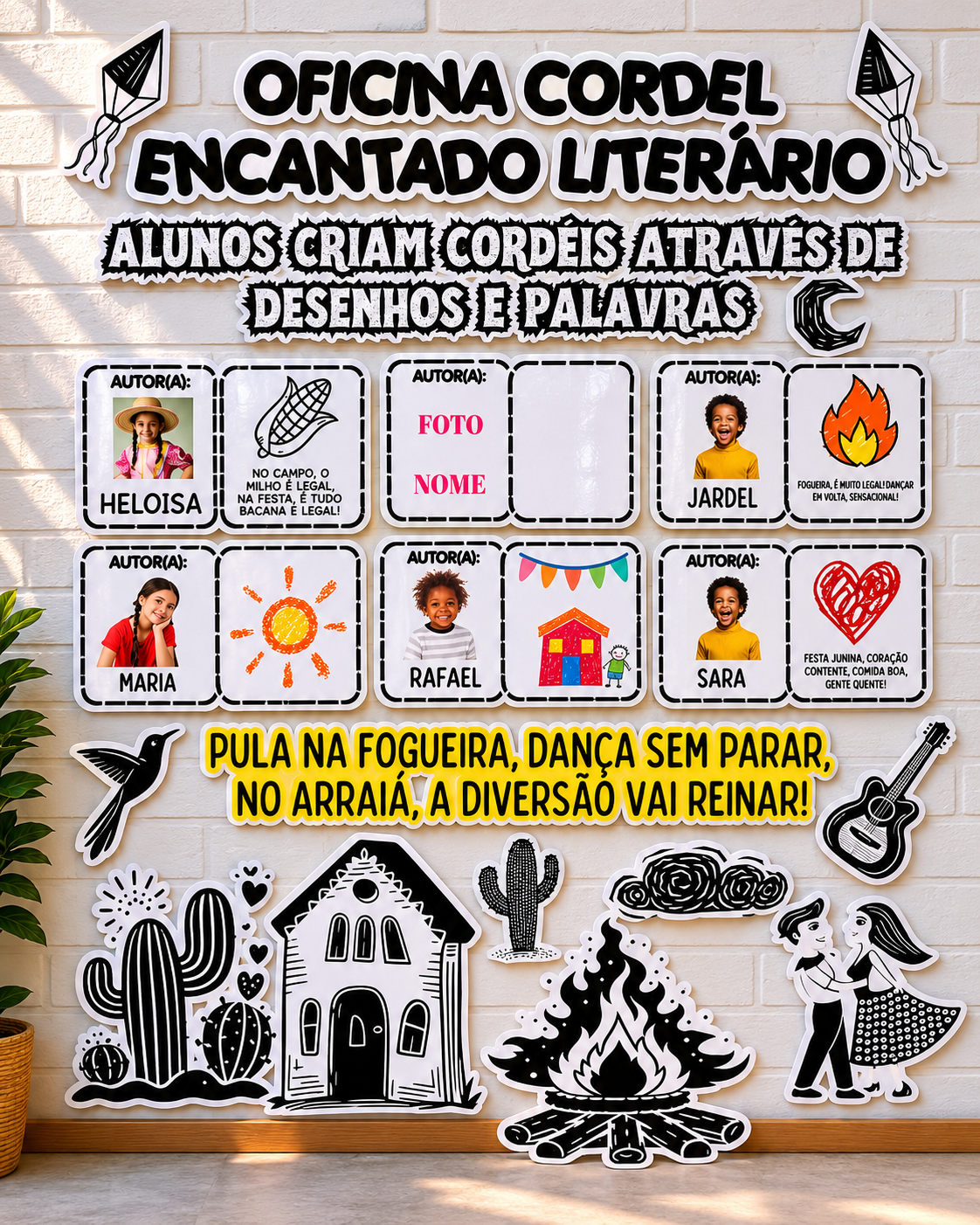 PAINEL INTERATIVO CORDEL ENCANTADO LITERÁRIO!🌵🎨 - Imagem 2