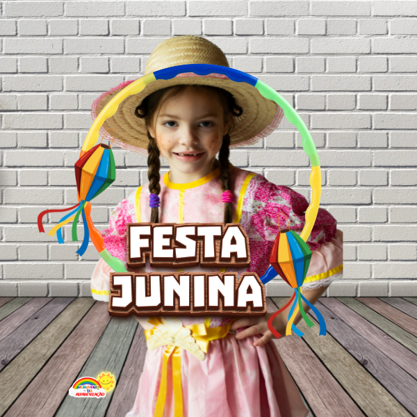 PAINEL INTERATIVO FESTA JUNINA COM BALÕES 3D!🎈 - Imagem 2