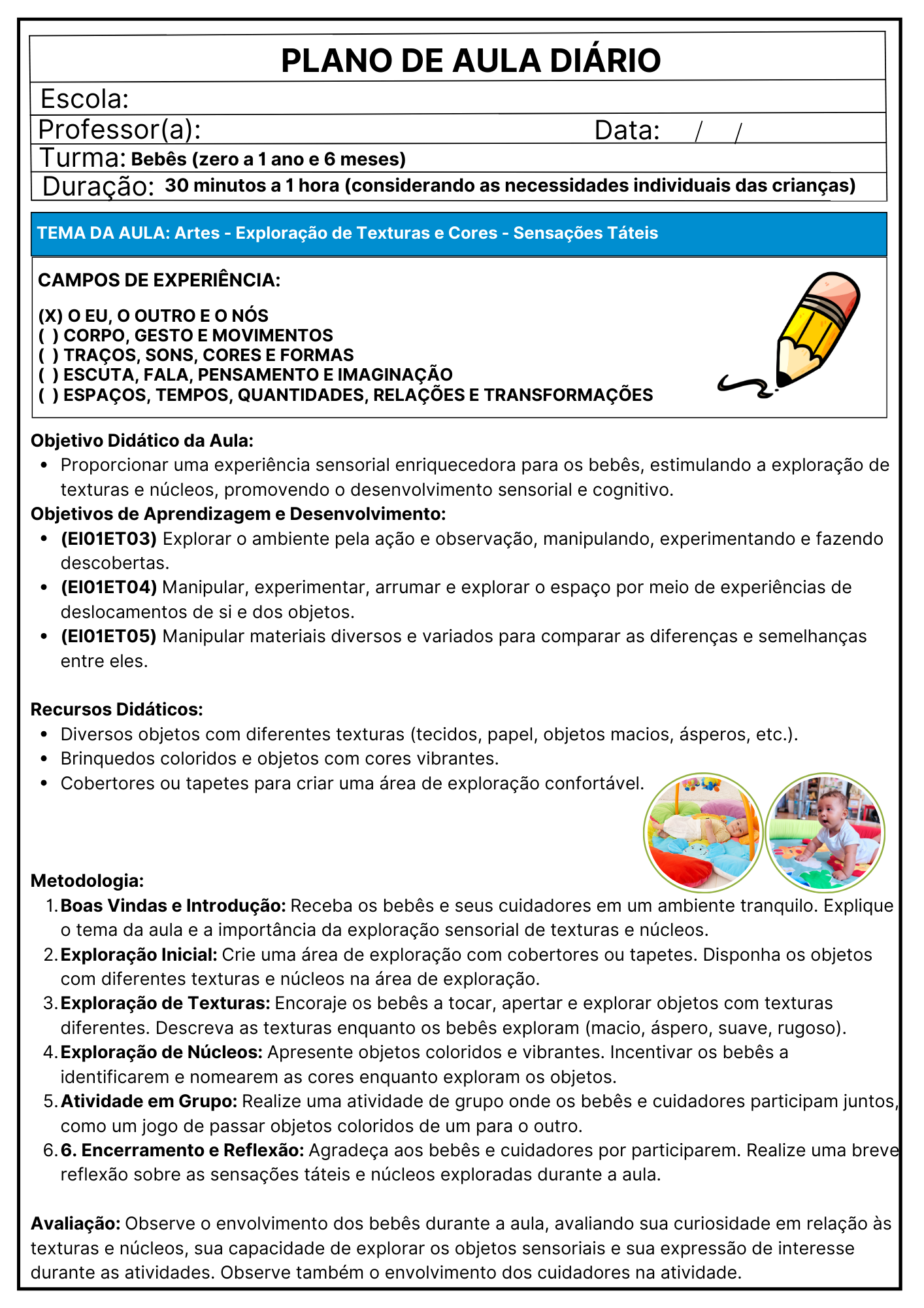 PLANEJAMENTOS DE AULAS - BERÇÁRIO I E II.📚⭐✏️ - Imagem 14