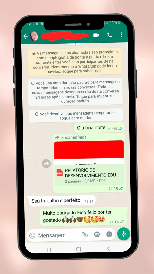 RELATÓRIO DE DESENVOLVIMENTO SEMESTRAL- EDUCAÇÃO INFANTIL 2024 - Imagem 6
