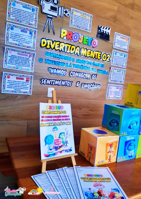 Projeto sentimentos e emoções contra o bullying e violência - Divertidamente - Imagem 4