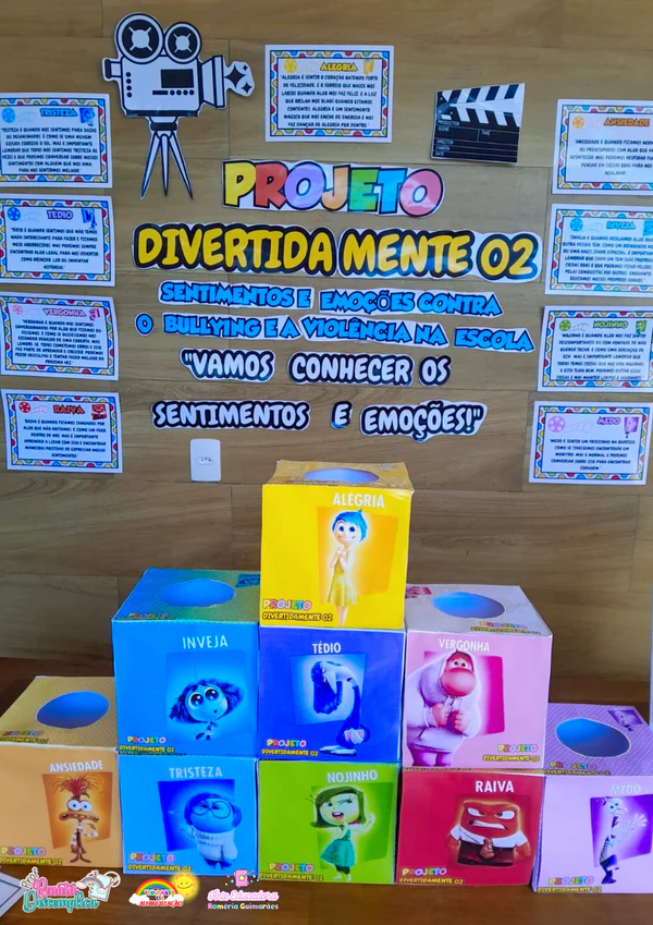 Projeto sentimentos e emoções contra o bullying e violência - Divertidamente - Imagem 3