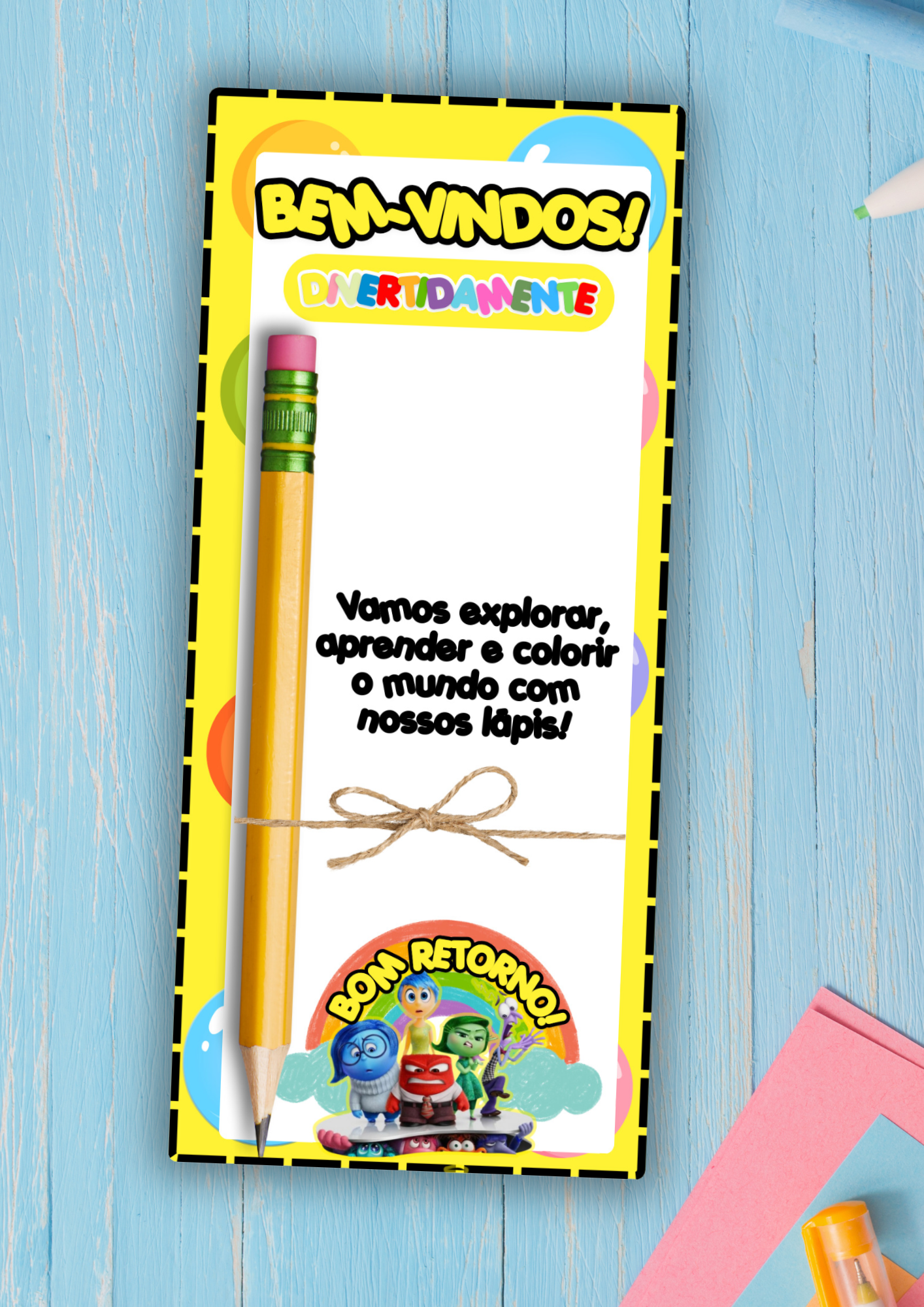 💖💚🧡 CARTÕES PARA VOLTA ÀS AULAS 💙❤️💛 - Imagem 6