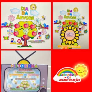 PAINEL DIA DA ÁRVORE + HISTORINHA INTERATIVA NA TV