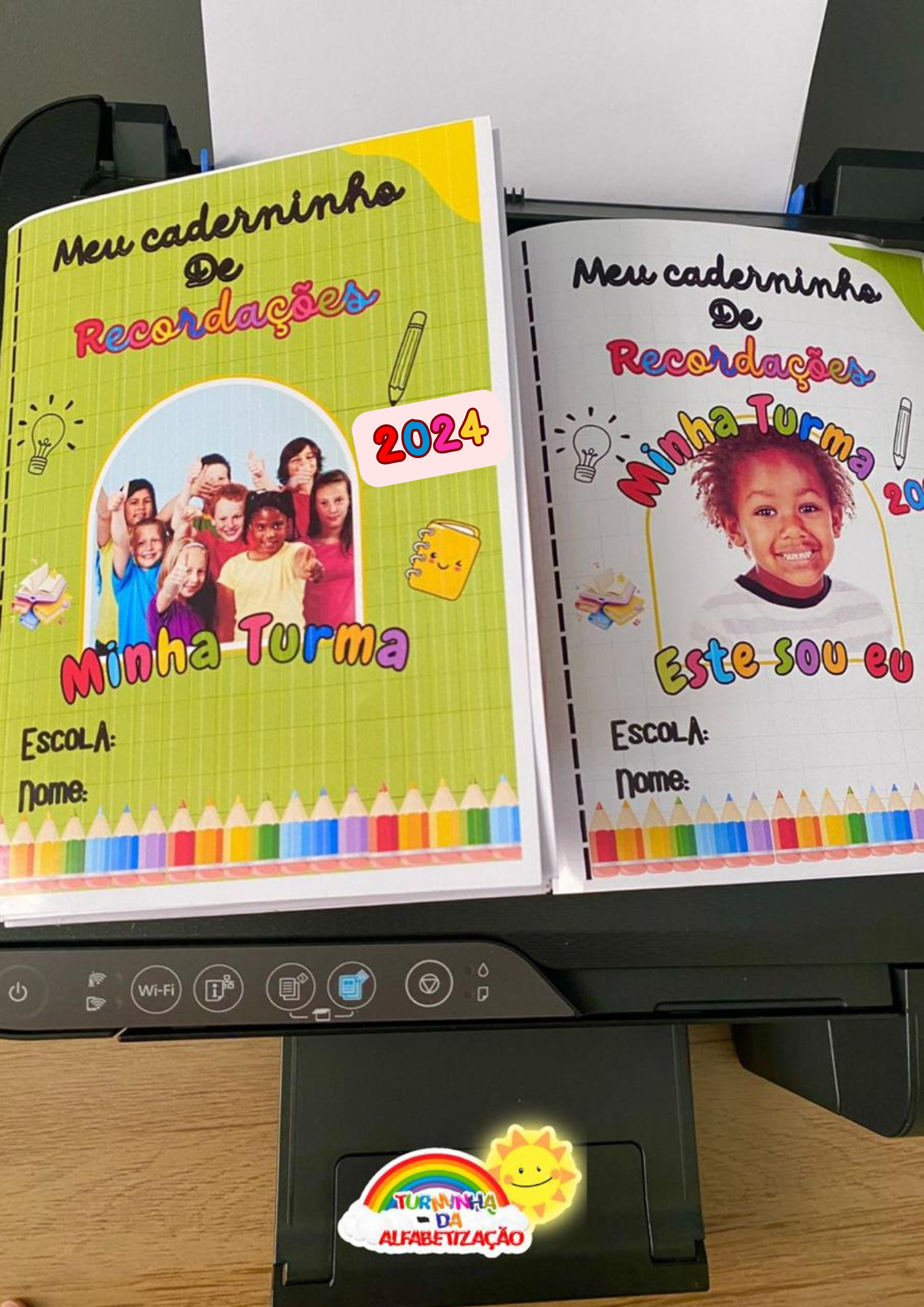 📘 Caderninho 3D Interativo de Recordações Minha Turma 2024✏ - Imagem 13