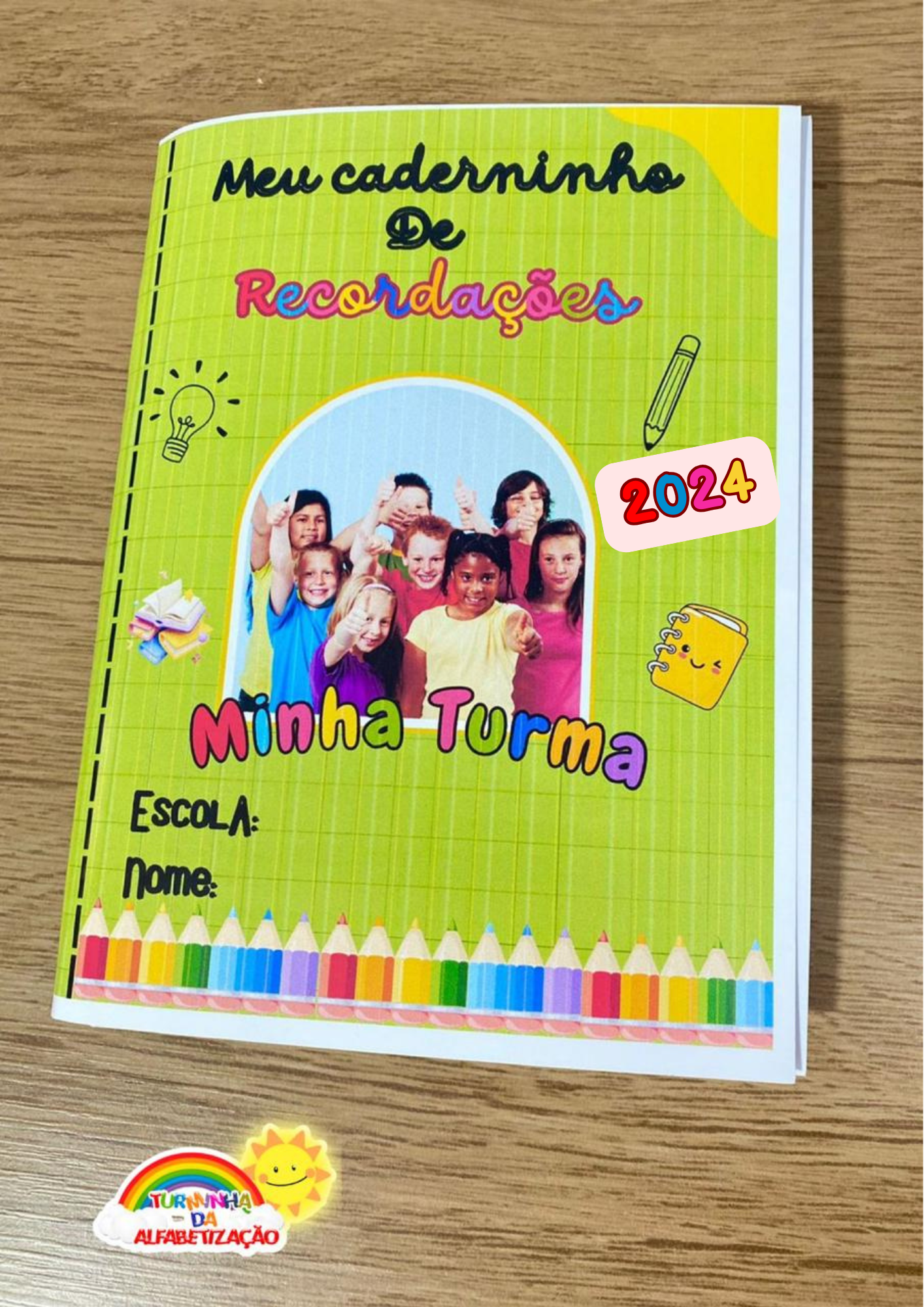 📘 Caderninho 3D Interativo de Recordações Minha Turma 2024✏ - Imagem 10