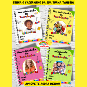 📘 Caderninho 3D Interativo de Recordações Minha Turma 2024✏