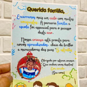🌟 LEMBRANCINHA FINAL DE ANO - FAMÍLIA & ESCOLA 🌟