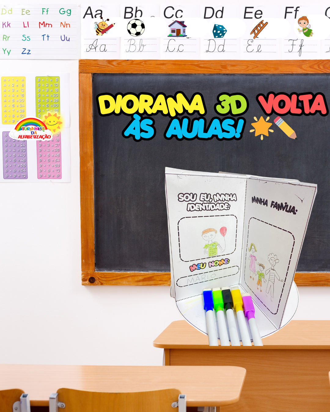 🎉 DIORAMA 3D: IDENTIDADE, ACOLHIMENTO E ADAPTAÇÃO NA VOLTA ÀS AULAS! 🌟✏️ - Imagem 2