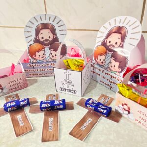 Kit de Lembrancinhas de Páscoa Cristã
