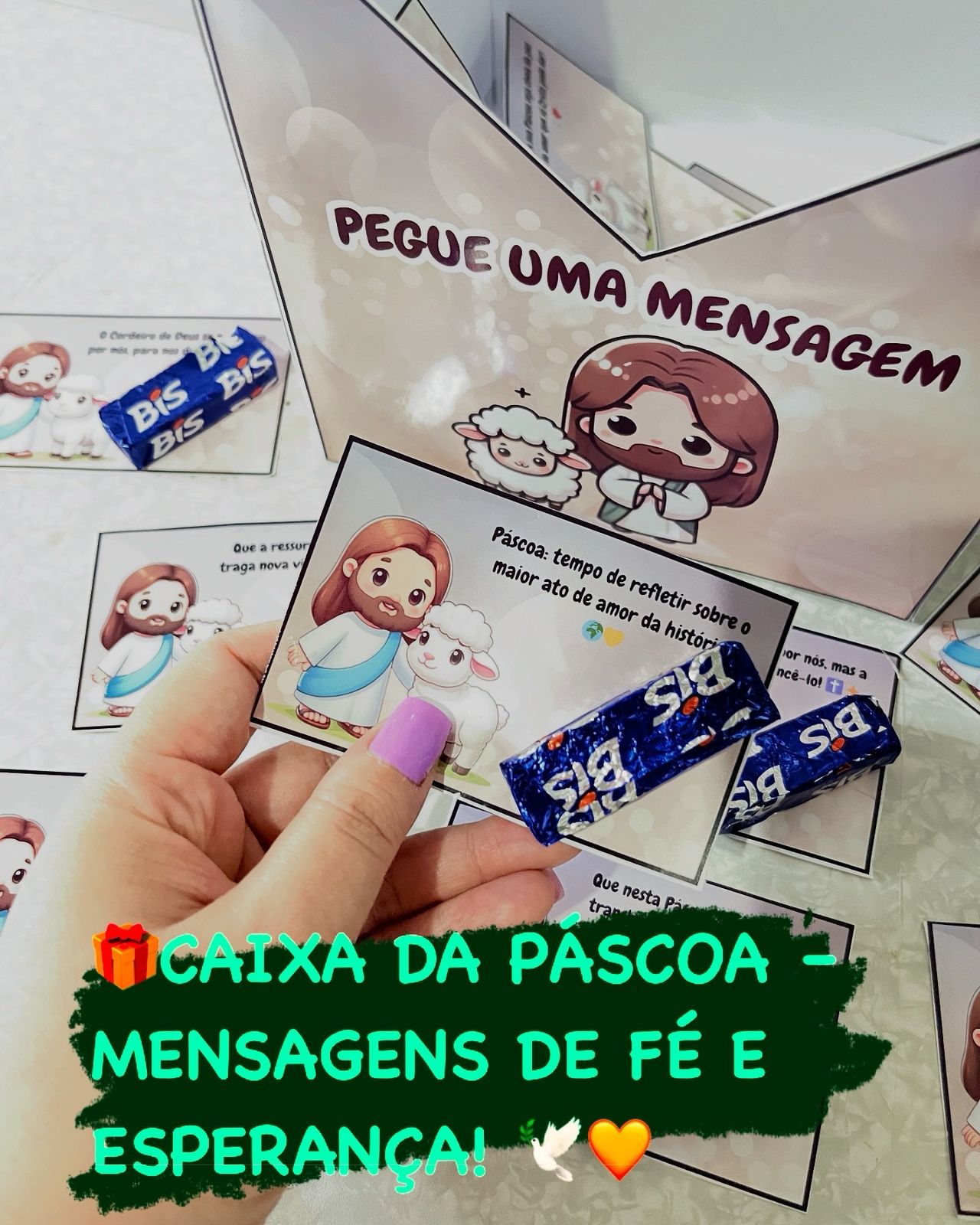 🎁CAIXA DA PÁSCOA – MENSAGENS DE FÉ E ESPERANÇA! - Imagem 2