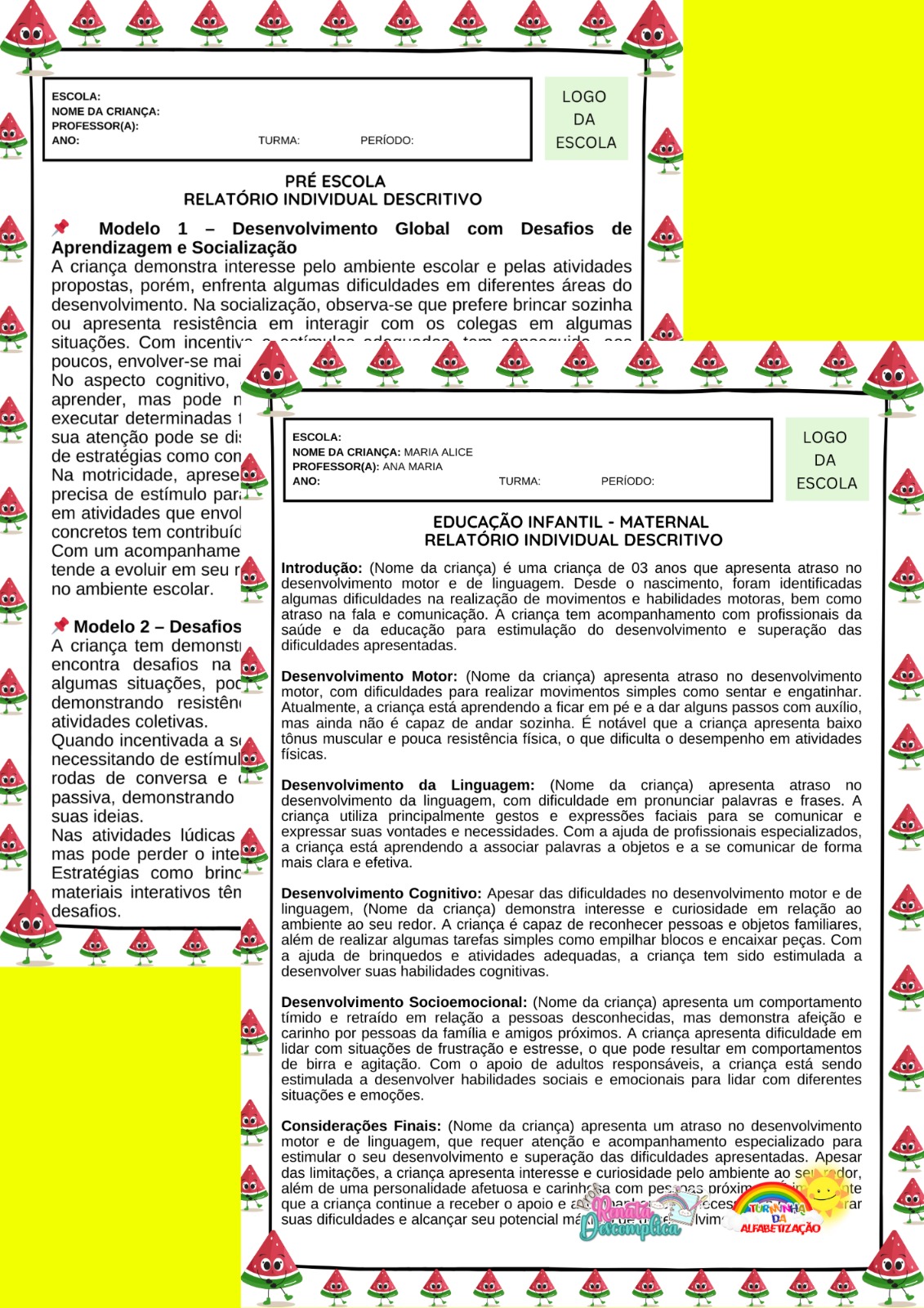 RELATÓRIO DE DESENVOLVIMENTO – EDUCAÇÃO INFANTIL E EDUCAÇÃO ESPECIAL | ATUALIZADO 2025 - Imagem 6