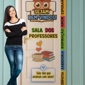 PAINEL DE PORTA - SALA DOS PROFESSORES