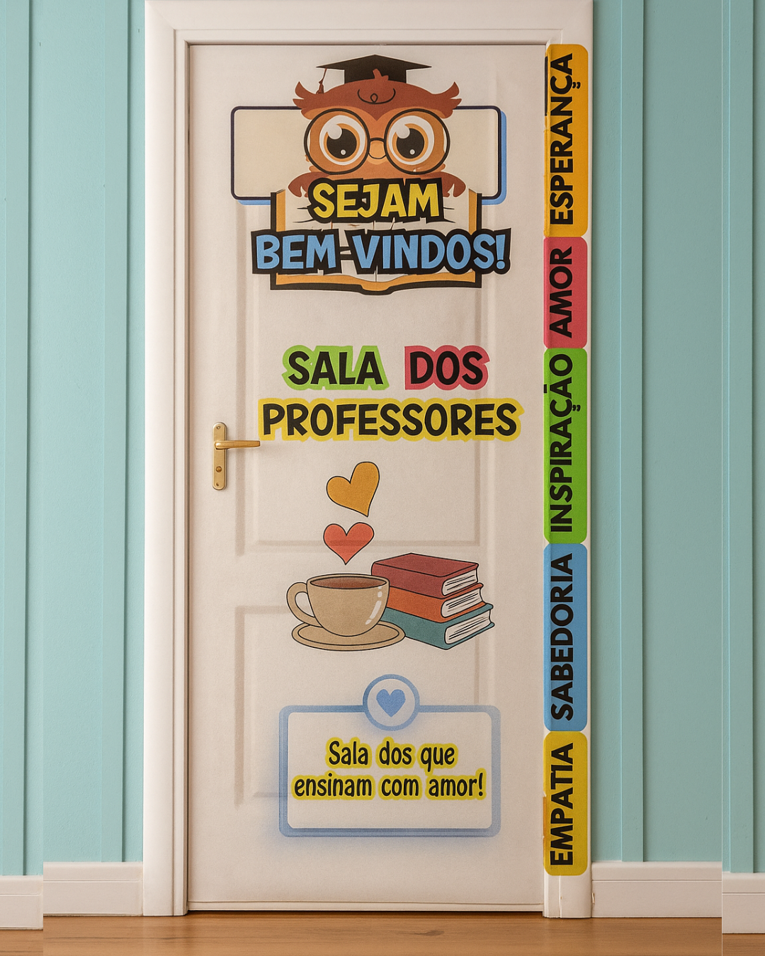 PAINEL DE PORTA - SALA DOS PROFESSORES - Imagem 2
