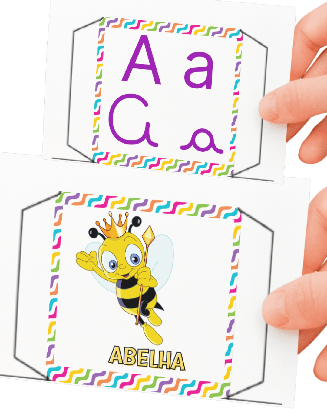 DADOS DAS VOGAIS - 4 tipos de letras (maiúscula, minúscula, cursiva e bastão) - Imagem 4