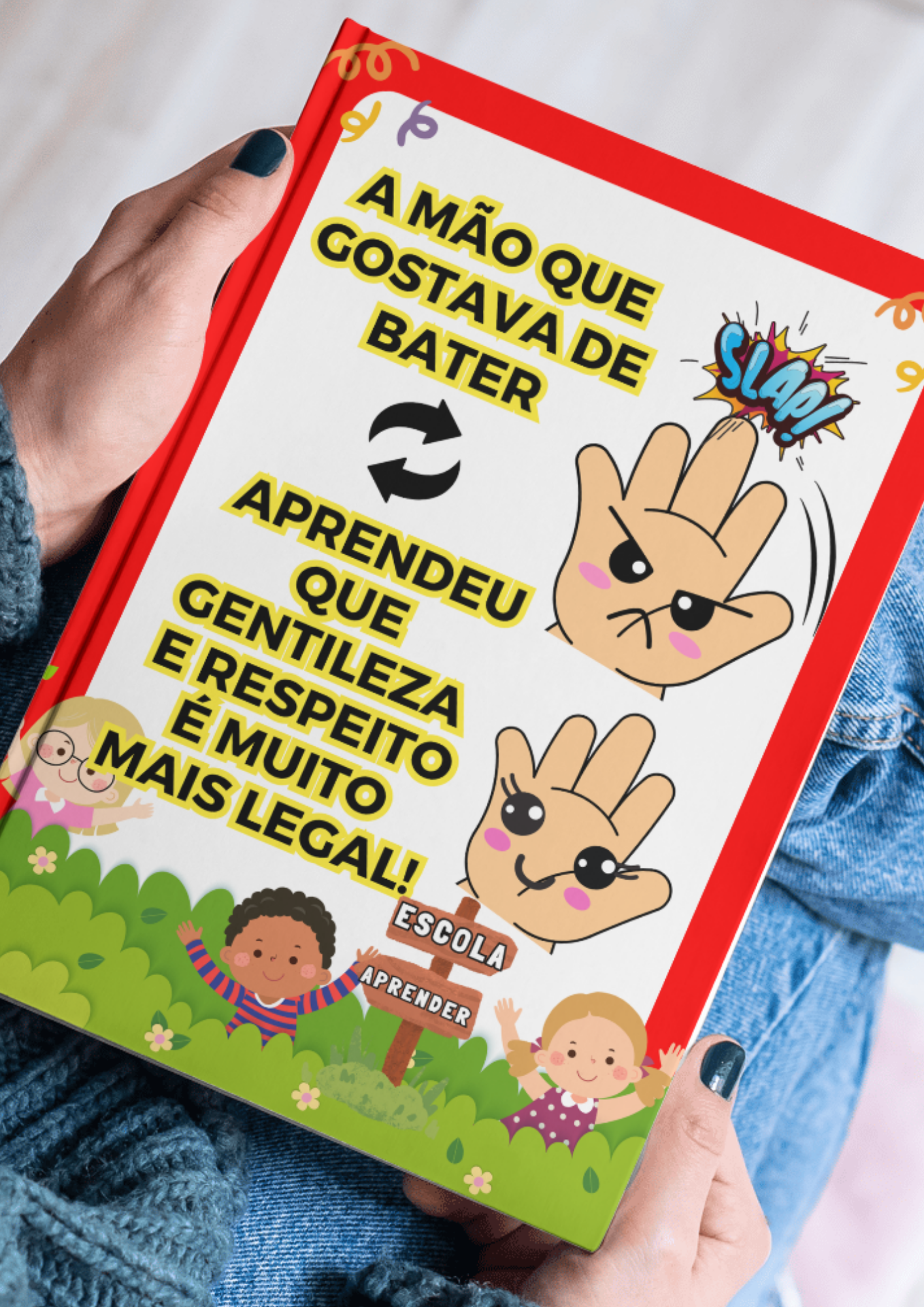 Historinha da A MÃO QUE GOSTAVA DE BATER - Aprendeu que Gentileza e Respeito É Muito Mais Legal! - Imagem 3