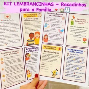 KIT LEMBRANCINHAS – Recadinhos para a Família