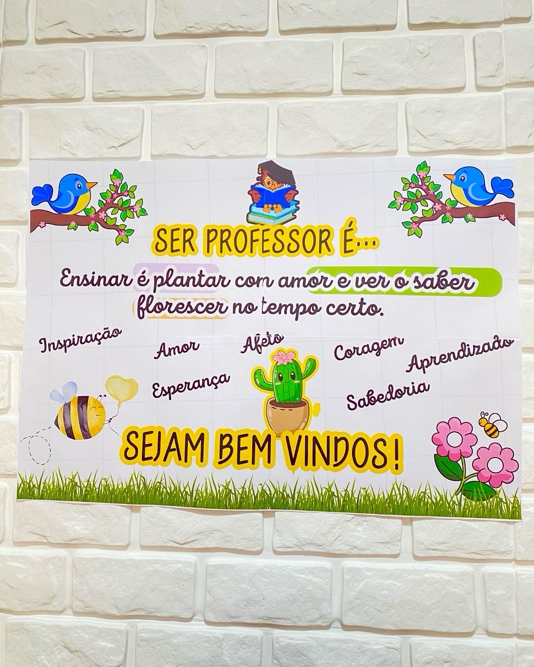 PAINEL + LEMBRANCINHAS DE BOAS-VINDAS PARA PROFESSORES - Imagem 12