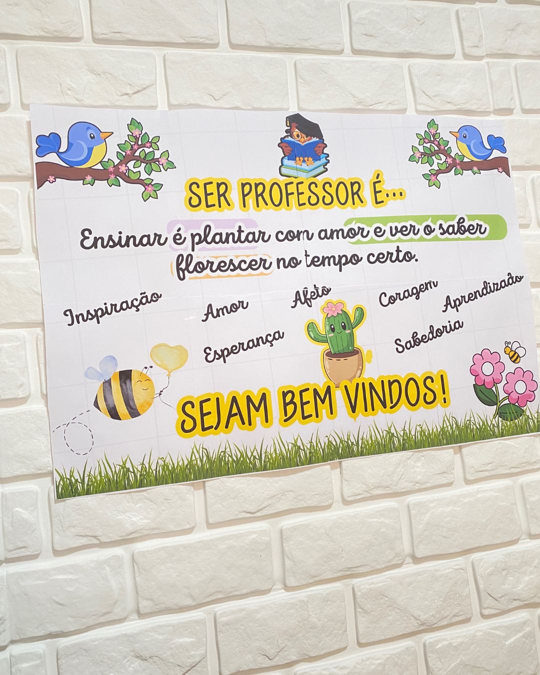 PAINEL + LEMBRANCINHAS DE BOAS-VINDAS PARA PROFESSORES - Imagem 10