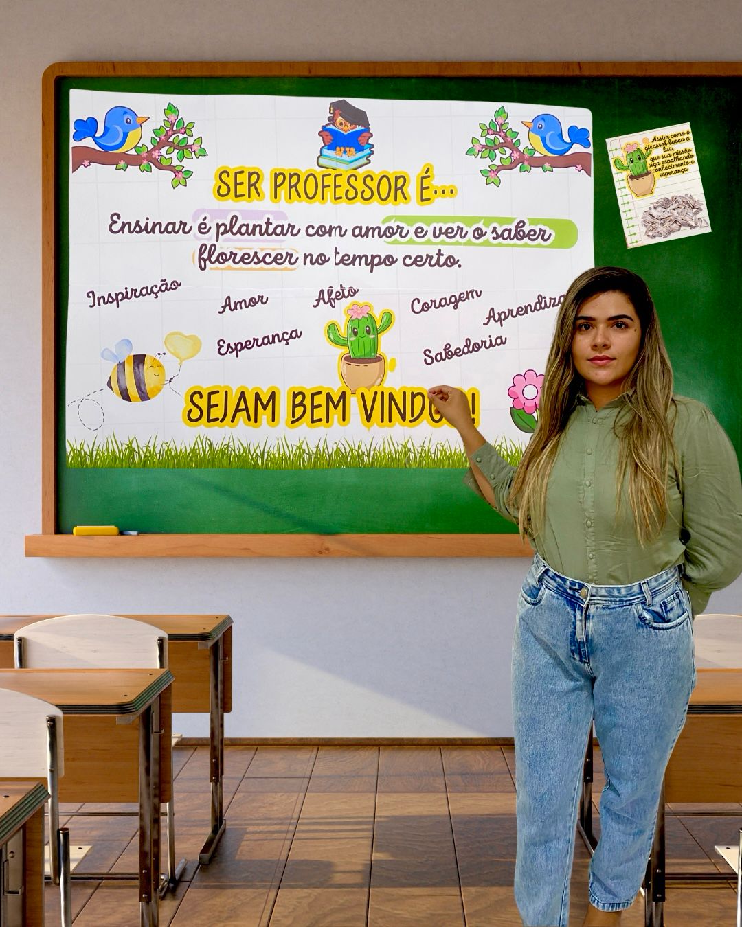 PAINEL + LEMBRANCINHAS DE BOAS-VINDAS PARA PROFESSORES - Imagem 8