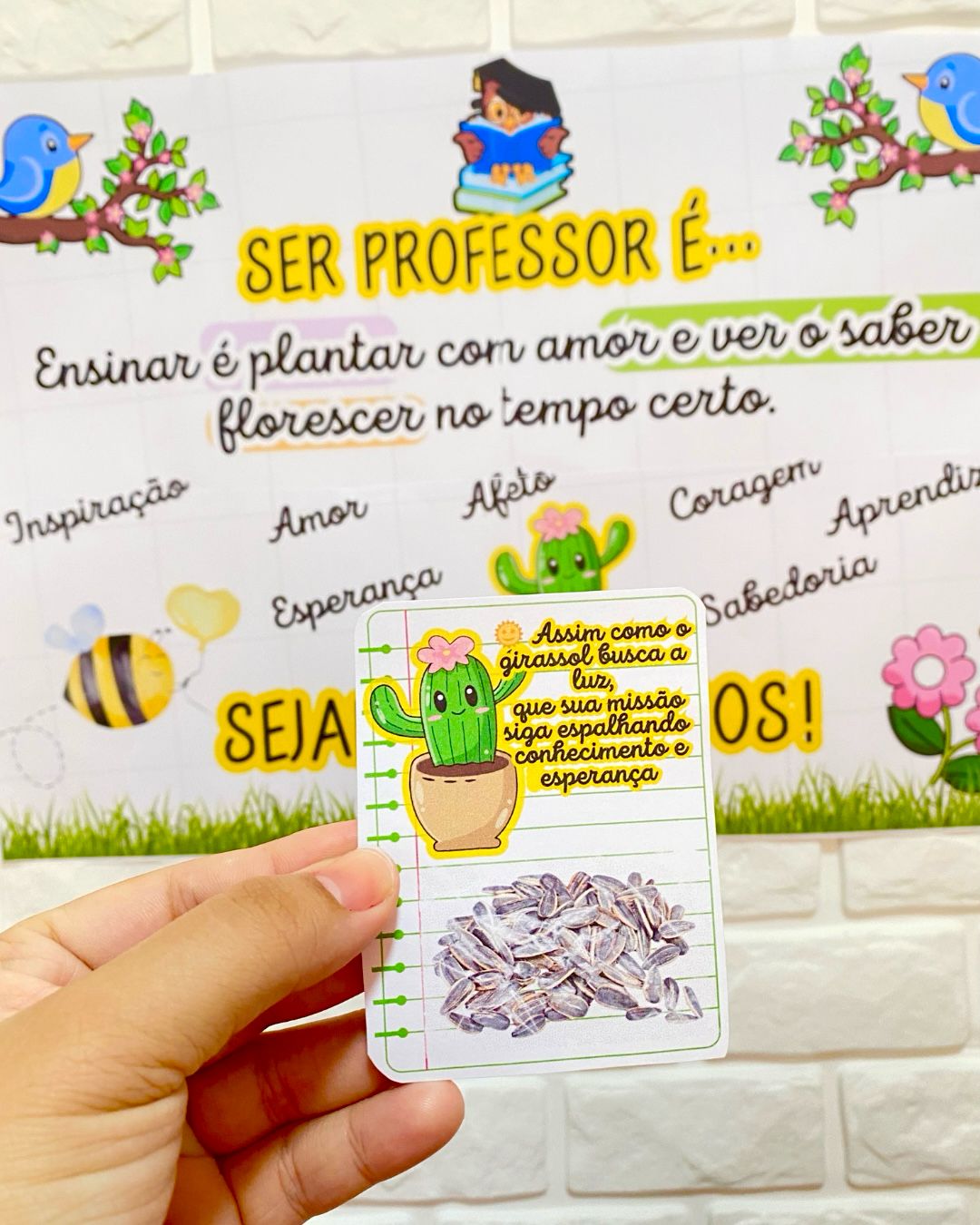 PAINEL + LEMBRANCINHAS DE BOAS-VINDAS PARA PROFESSORES - Imagem 5
