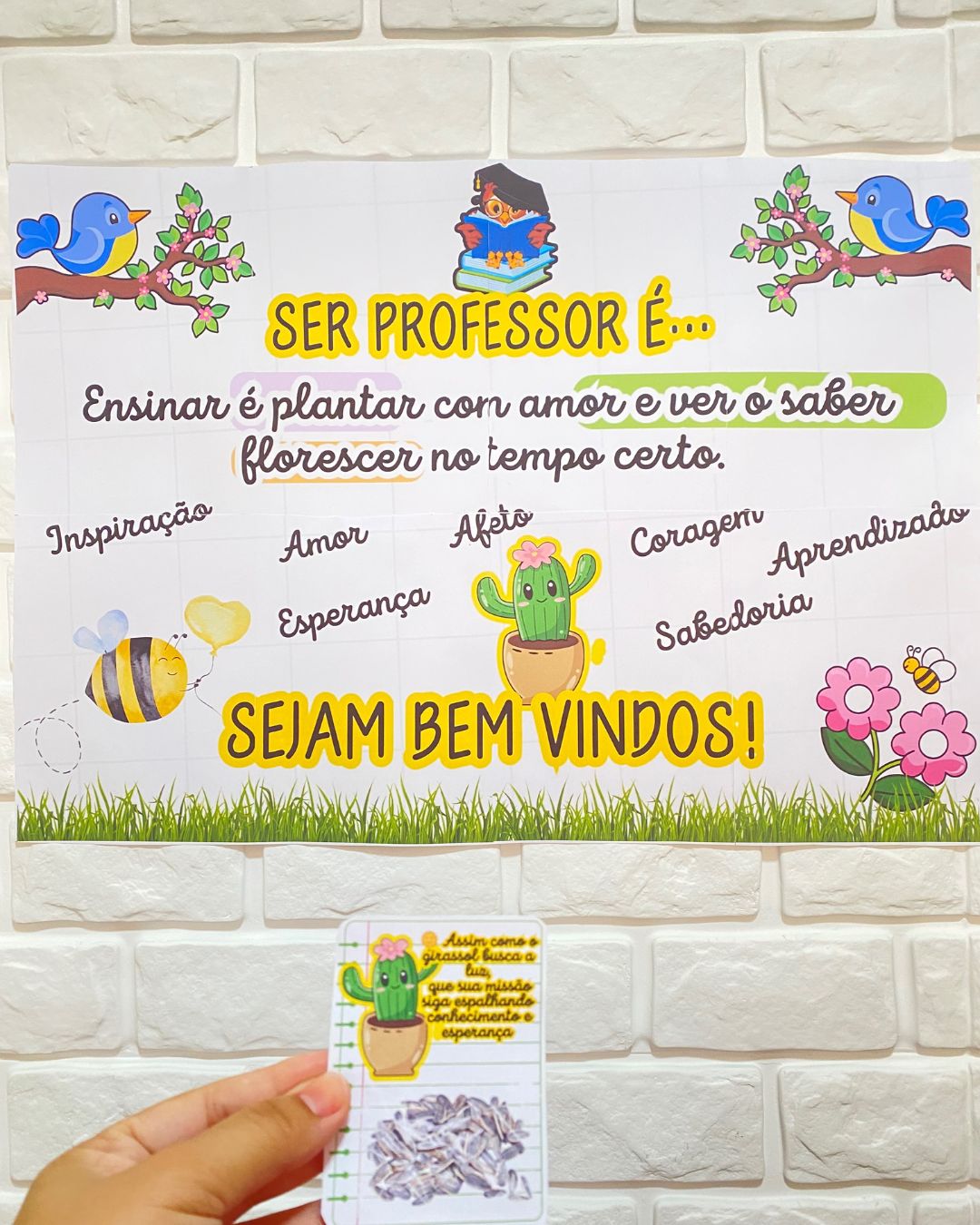 PAINEL + LEMBRANCINHAS DE BOAS-VINDAS PARA PROFESSORES - Imagem 4
