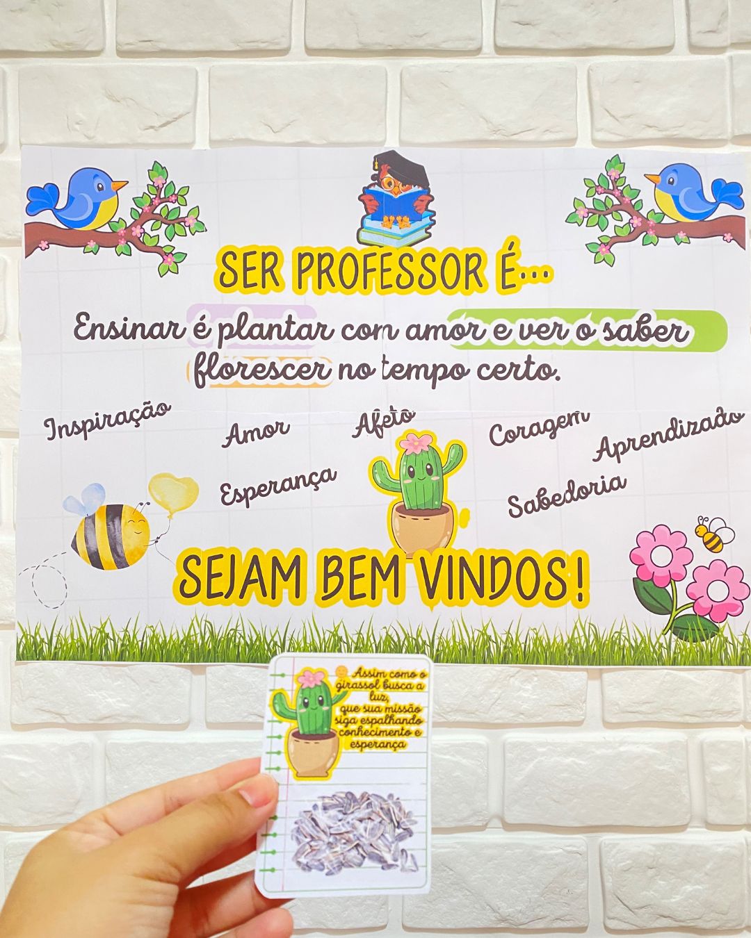 PAINEL + LEMBRANCINHAS DE BOAS-VINDAS PARA PROFESSORES - Imagem 3