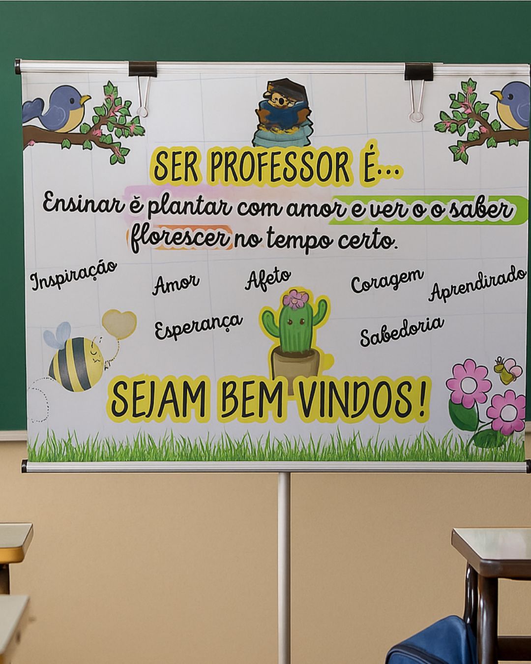 PAINEL + LEMBRANCINHAS DE BOAS-VINDAS PARA PROFESSORES - Imagem 2