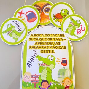 A Historinha A BOCA DO JACARÉ JUCA QUE GRITAVA - APRENDEU PALAVRAS MÁGICAS  🐊💛GENTIS