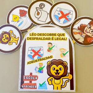 Historinha LÉO DESCOBRE QUE DESFRALDAR É LEGAL! 🦁🚽