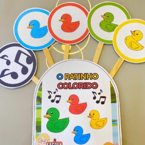 LUVA MUSICAL PATINHO COLORIDO 🎶🦆
