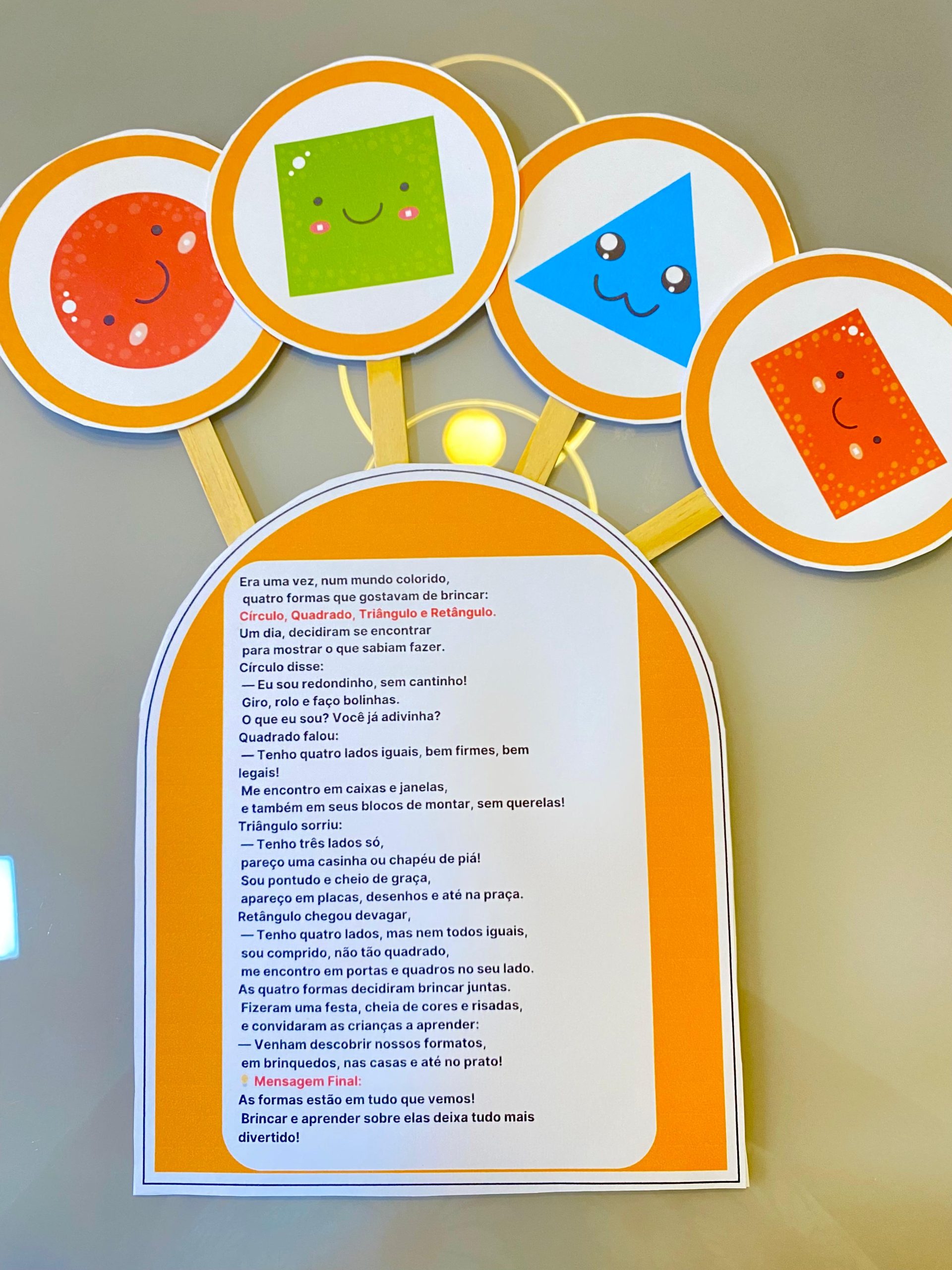 Historinha DESCOBRINDO OS FORMATOS DAS FORMAS GEOMÉTRICAS - Imagem 2