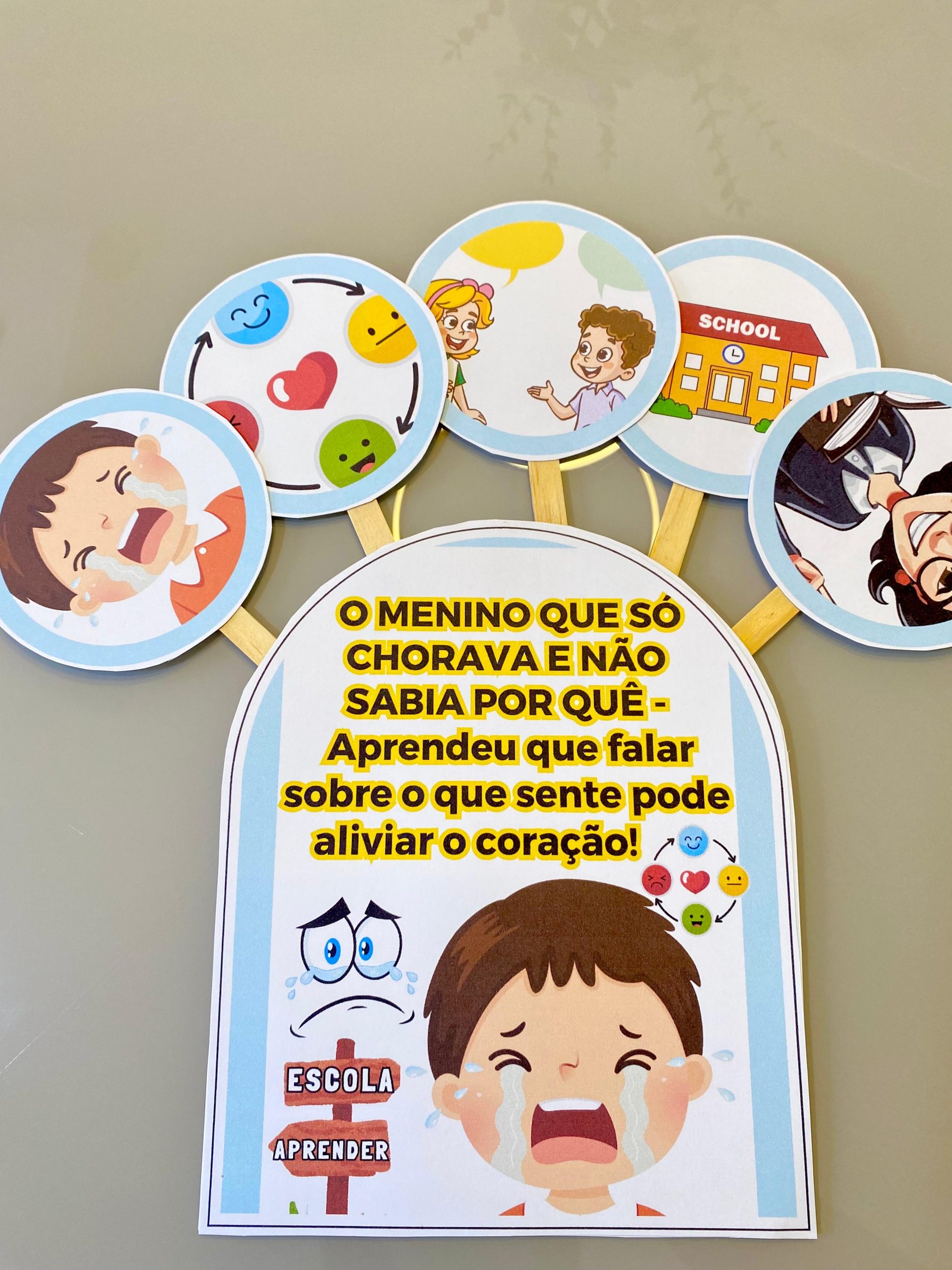 Historinha O Menino que Só Chorava e Não Sabia Por Quê -Aprendeu que falar sobre o que sente pode aliviar o coração!💗 - Imagem 4