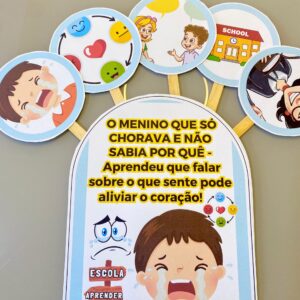 Historinha O Menino que Só Chorava e Não Sabia Por Quê -Aprendeu que falar sobre o que sente pode aliviar o coração!💗