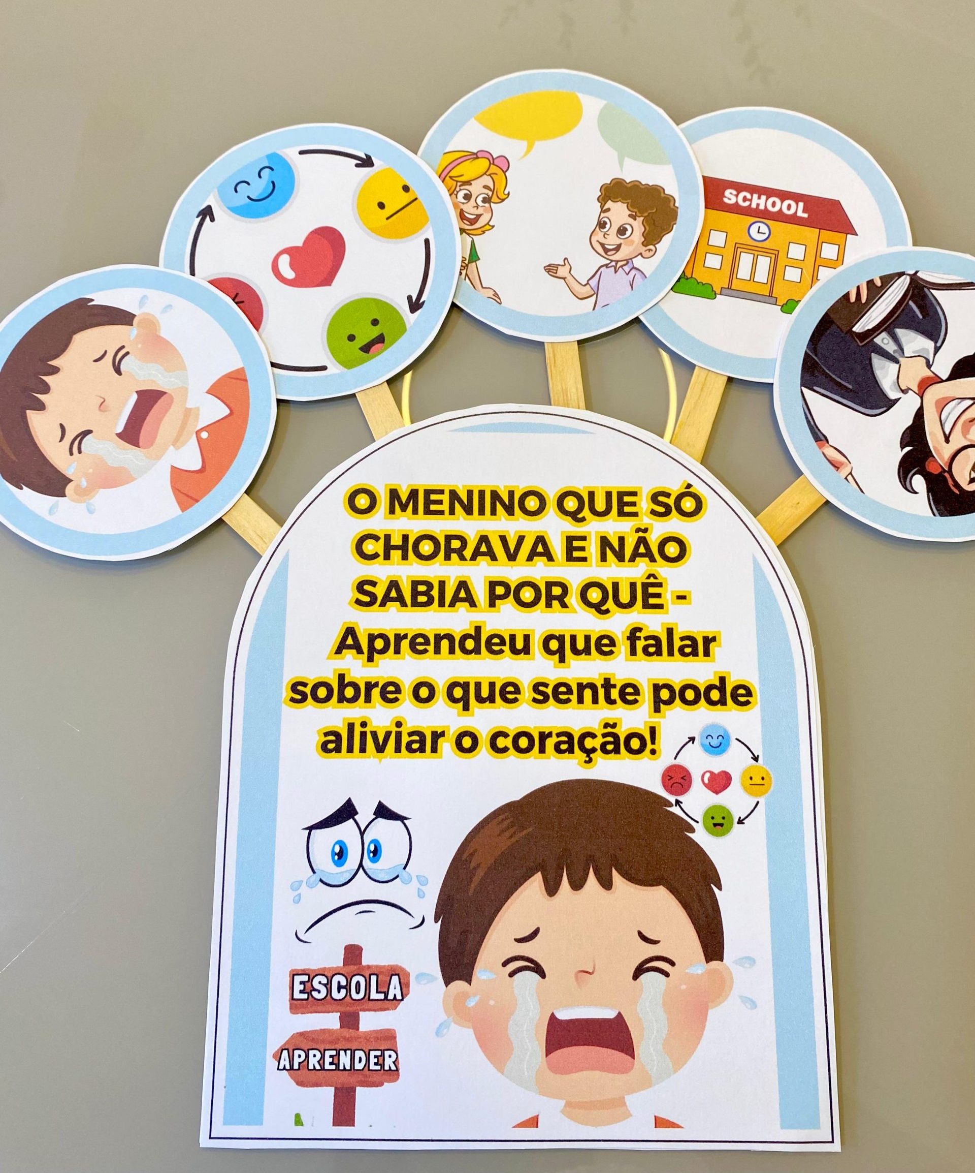 Historinha O Menino que Só Chorava e Não Sabia Por Quê -Aprendeu que falar sobre o que sente pode aliviar o coração!💗