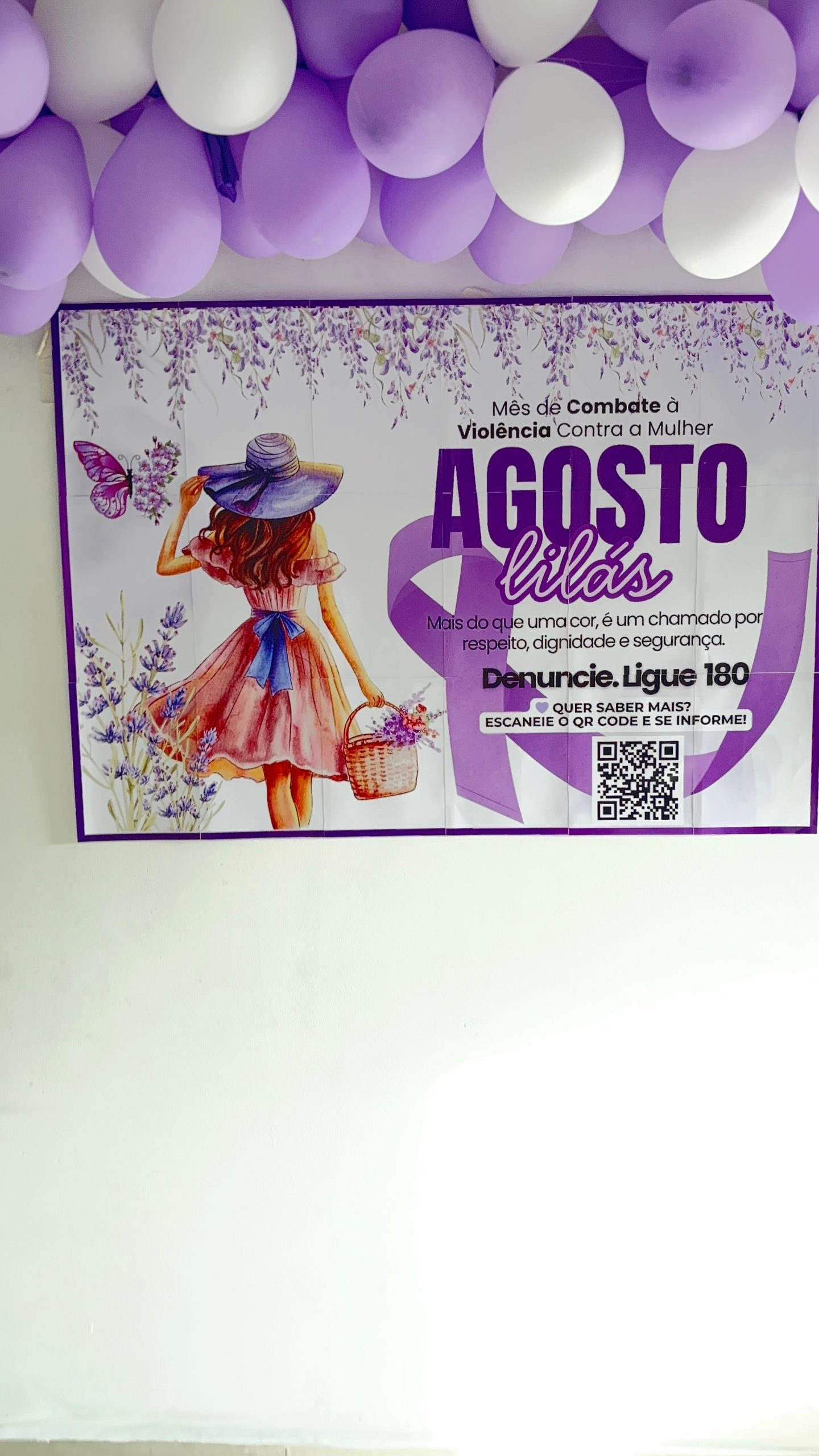 Painel Agosto Lilás 2026 – Versão Floral com Propósito! - Imagem 8