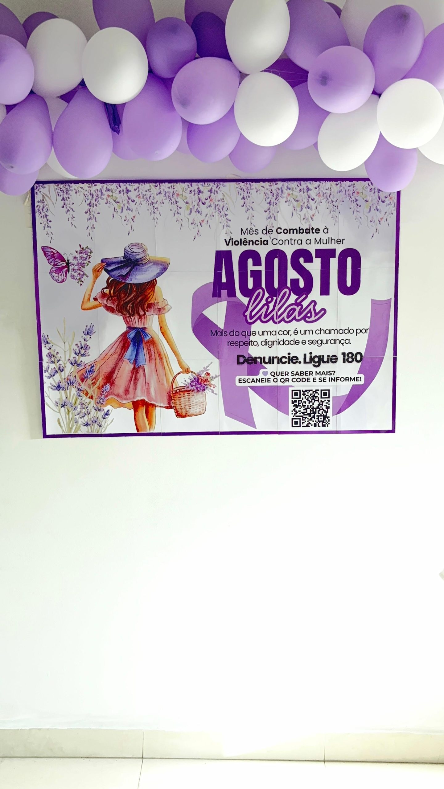 Painel Agosto Lilás 2026 – Versão Floral com Propósito! - Imagem 2