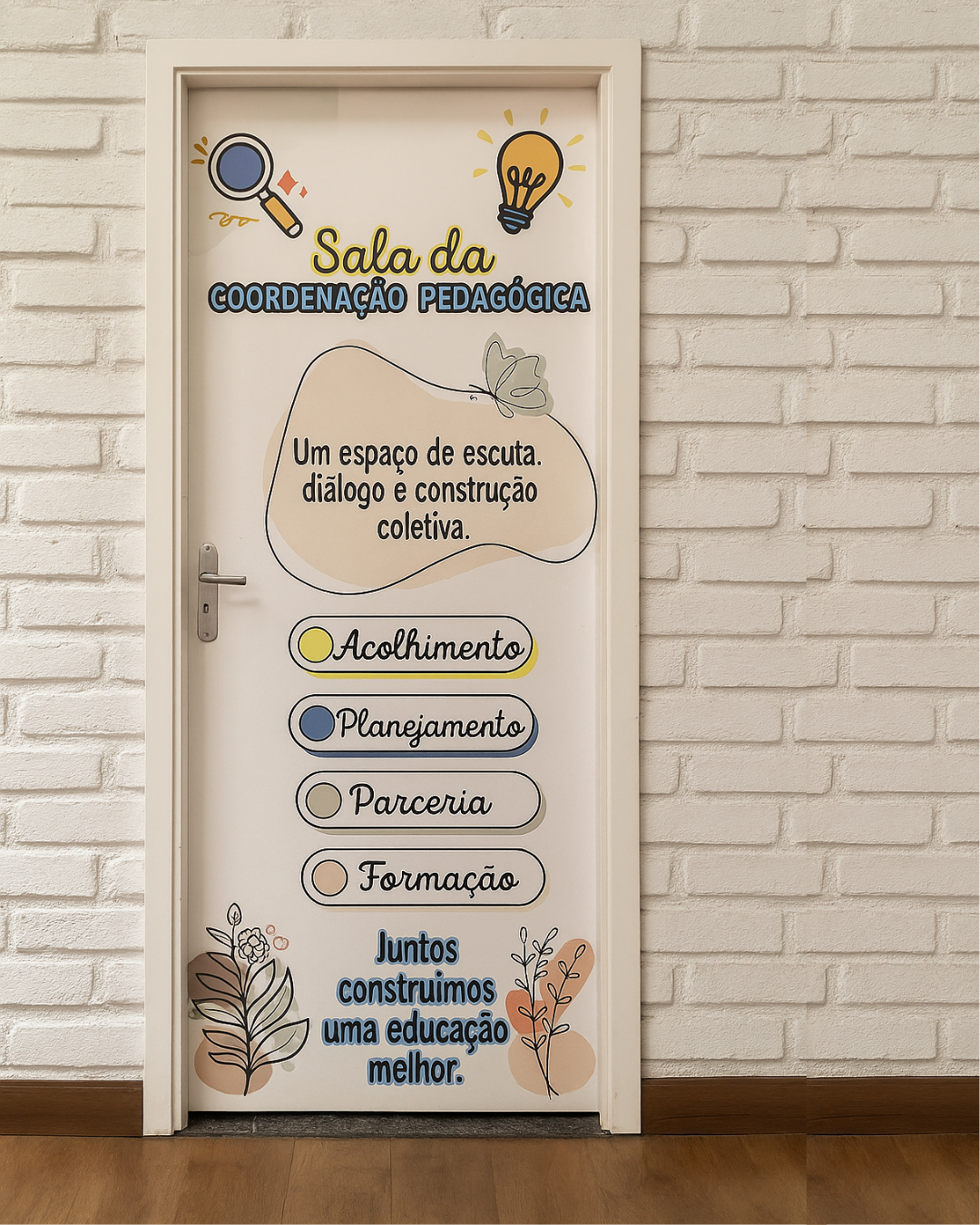 PAINEL DE PORTA – SALA DA COORDENAÇÃO PEDAGÓGICA - Imagem 3