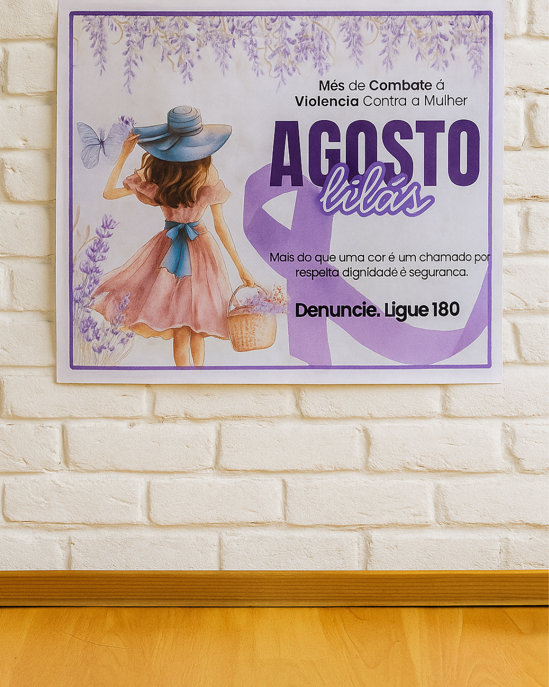 Painel Agosto Lilás 2026 – Versão Floral com Propósito! - Imagem 7