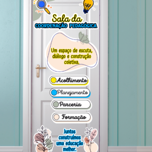 PAINEL DE PORTA – SALA DA COORDENAÇÃO PEDAGÓGICA
