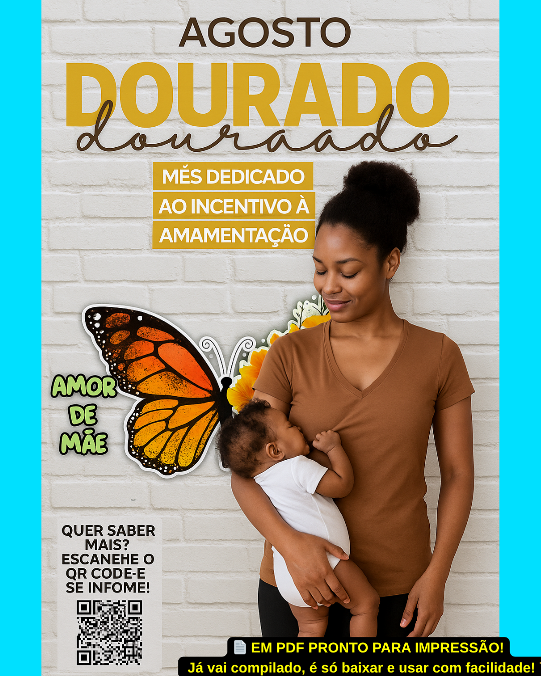 PAINEL AGOSTO DOURADO – AMAMENTAÇÃO & BORBOLETAS - Imagem 2