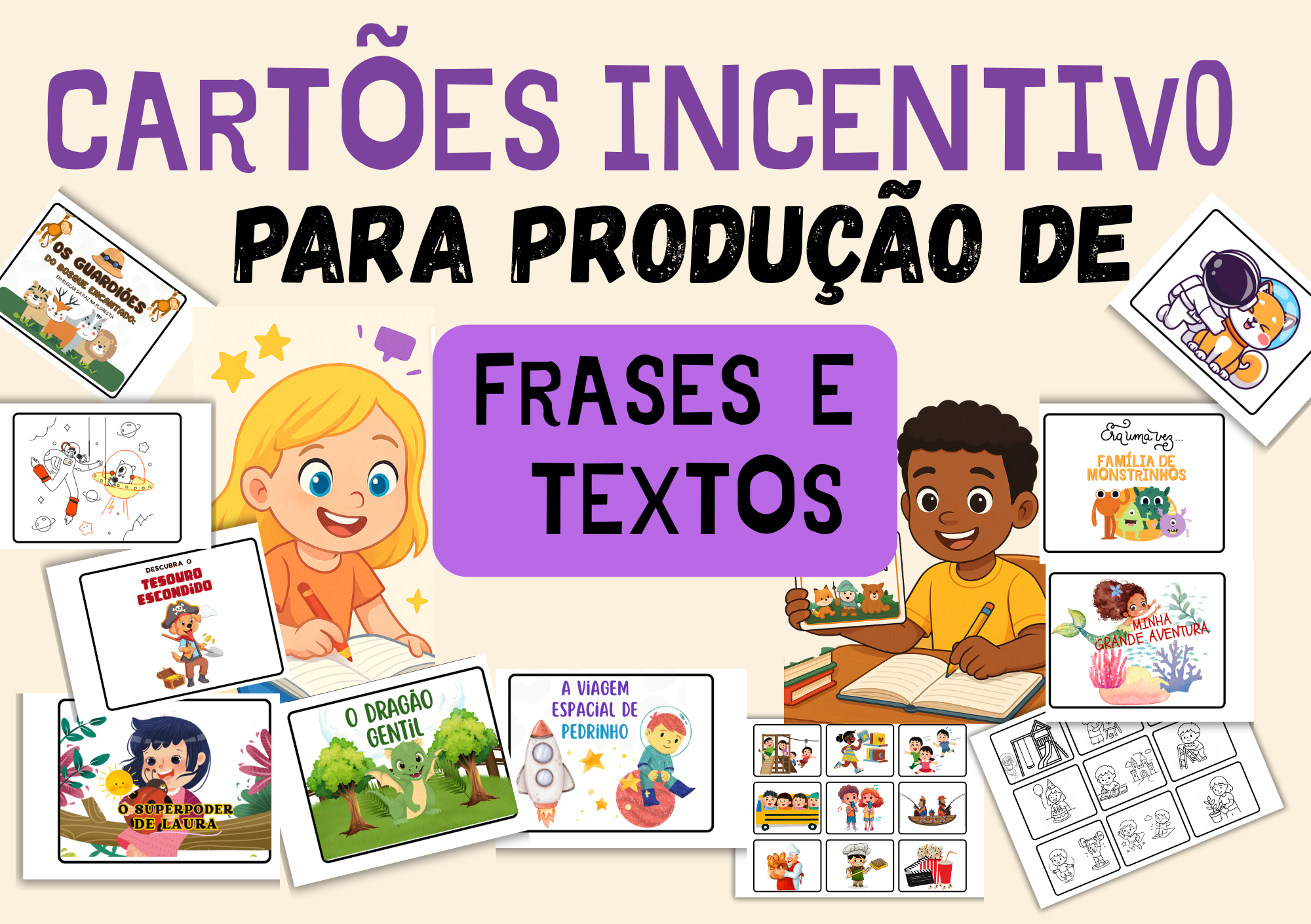 Cartões de Incentivo para Produção de Frases e Textos