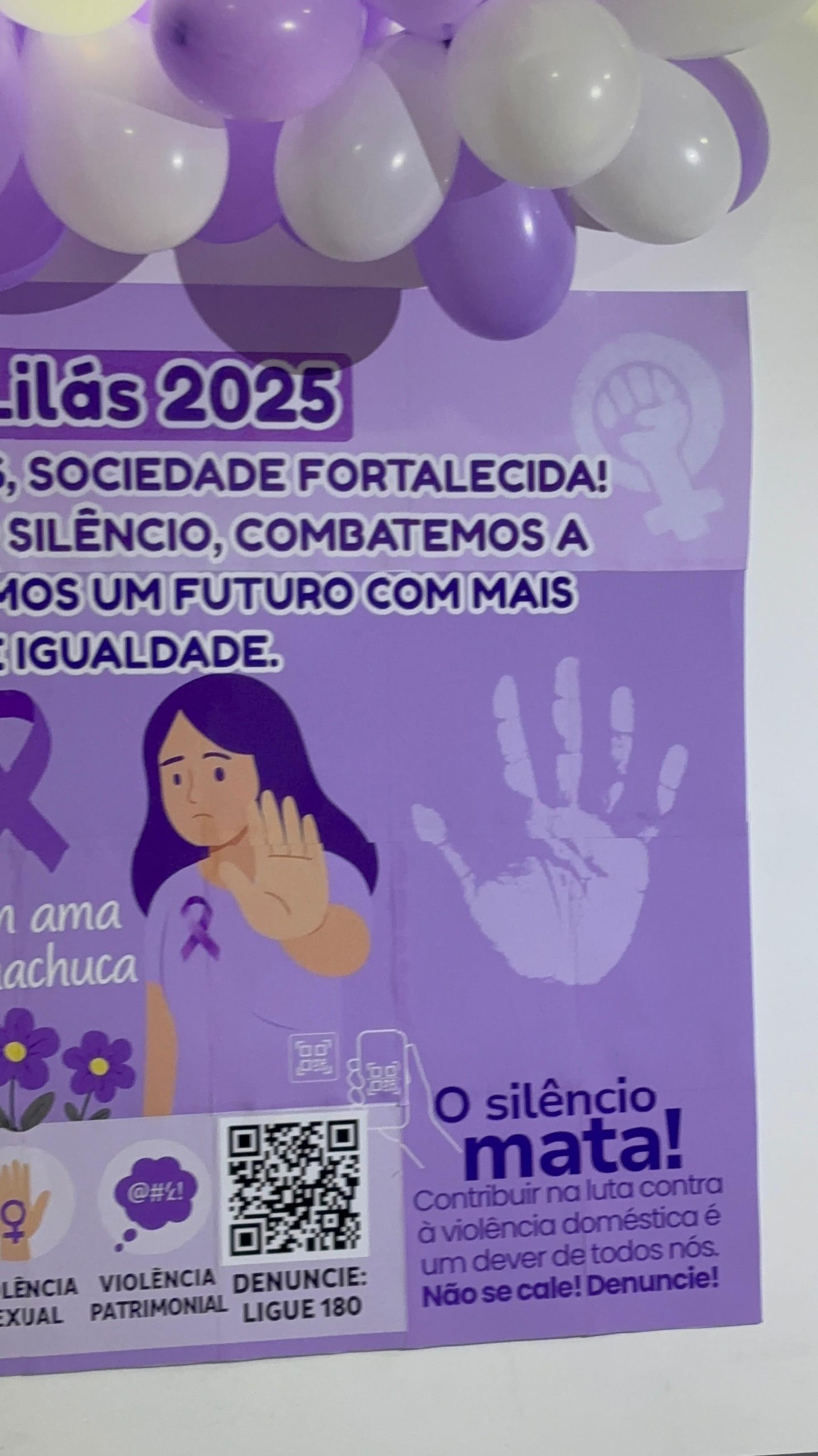 PAINEL AGOSTO LILÁS + TAGS DE LEMBRANCINHAS - Imagem 4